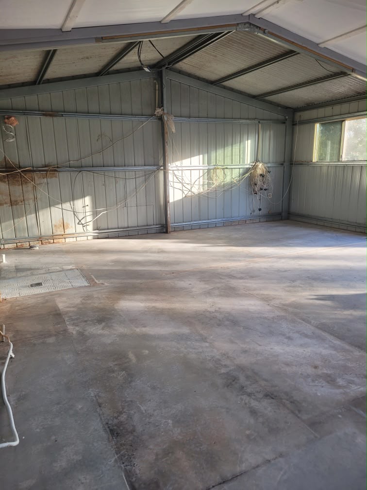 Termite damaged property strip-out in Gympie, South East Queensland, cleared back to frame and slab